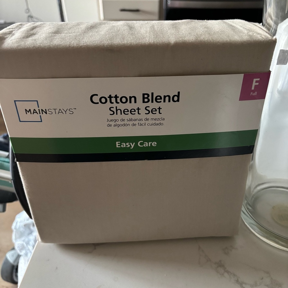 Full size tan cotton sheets